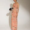 Rtw-Sensi Studio One Shoulder Dress with Feathered Belt