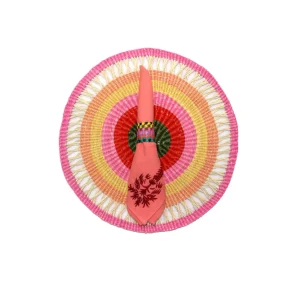 Home-Sensi Studio Round Placemat Pink Tones (Set of 2 Units)