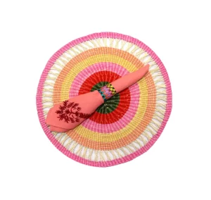 Home-Sensi Studio Round Placemat Pink Tones (Set of 2 Units)