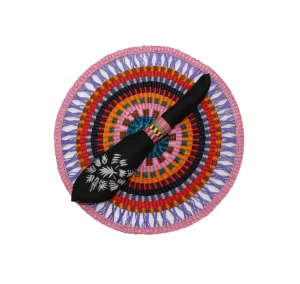 Home-Sensi Studio Round Placemat Shades of purple (Set of 2 Units)