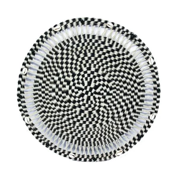 Home-Sensi Studio Round Placemat with Beads & Seashells (Set of 2 Units)