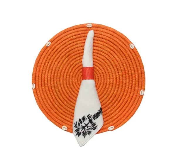 Home-Sensi Studio Round Placemat With Seashell (Set of 2 Units)