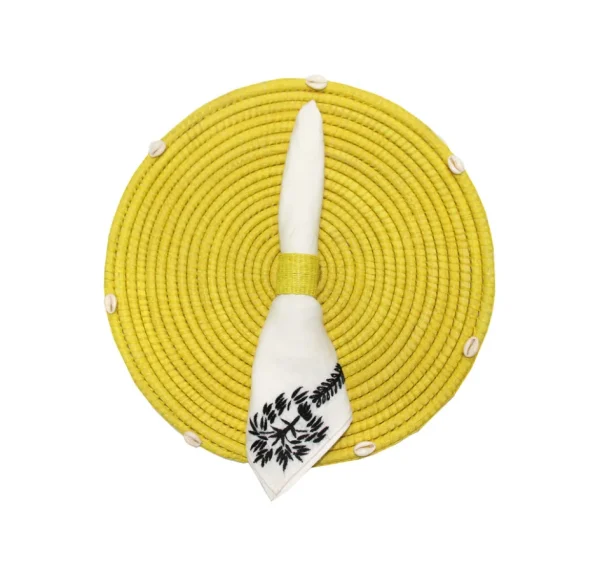 Home-Sensi Studio Round Placemat With Seashell (Set of 2 Units)