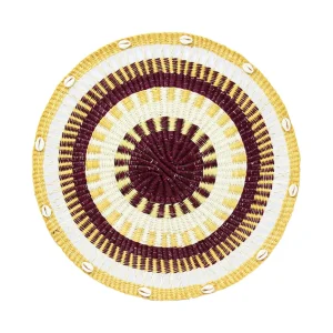 Home-Sensi Studio Round Placemat with shells (Set of 2 Units)