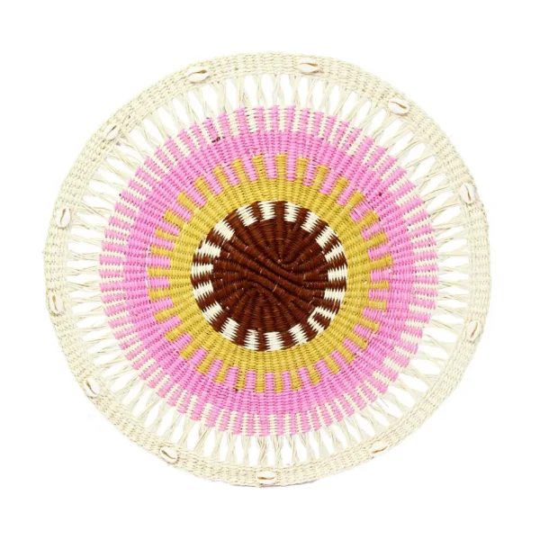Home-Sensi Studio Round Placemat with shells (Set of 2 Units)