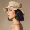 Women's Panama Hats-Sensi Studio Seashells Crochet Hippie
