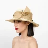 Women's Panama Hats-Sensi Studio Seashells Crochet Hippie Hat