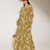 Rtw-Sensi Studio Strapless Balloon Sleeve Maxi Dress