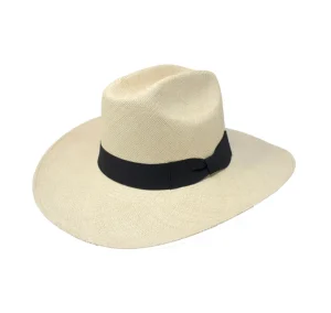 Women's Panama Hats-Sensi Studio Texas Long Brim Hat With Italian Bow