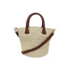 Handbags-Sensi Studio Texturized Medium Straw Bag With Removable Leather Strap