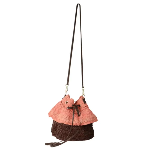 Handbags-Sensi Studio Two Tones Ruffled Mochila